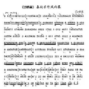 京剧谱 | 春秋亭外风雨暴 锁麟囊 选段 张火丁
