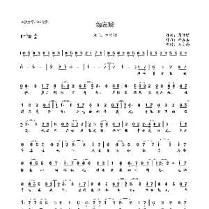 勿忘我_歌曲简谱_词曲:周洁颖 郑嘉嘉