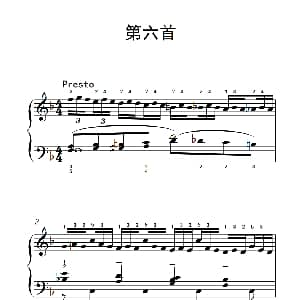 莫什科夫斯基 钢琴练习曲 钢琴谱