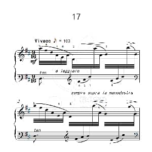 练习曲 17 钢琴谱