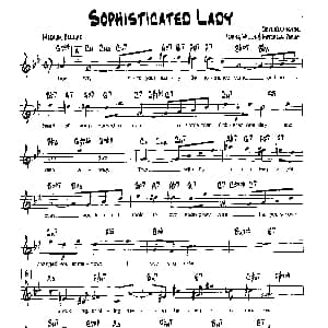 SOPHISTICATED LADY 降B爵士乐谱