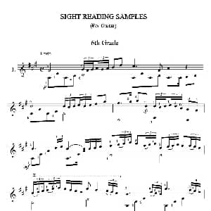 古典吉他视奏8首 吉他谱