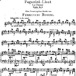 6首帕格尼尼大练习曲 钢琴谱 弗兰茨 李斯特