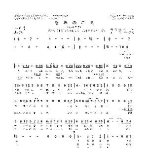 你的声音_歌曲简谱_词曲:新海诚 天门