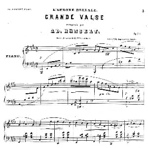 L'aurore Boréale Op.30 钢琴谱 阿道夫 冯 亨赛尔特