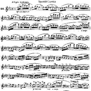 长笛曲谱 | 柯勒25首浪漫长笛练习曲作品66号 NO.23 Kohler 柯勒