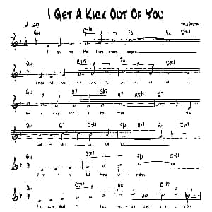 I GET A KICK OUT OF YOU 降B爵士乐谱