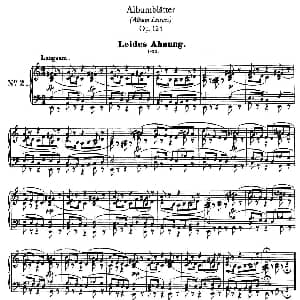Albumblätter Op.124 钢琴谱 罗伯特 舒曼