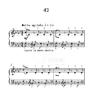 练习曲 43 钢琴谱