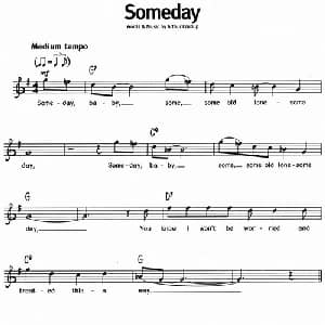 蓝调音乐:Someday_外国歌谱