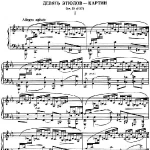 拉赫玛尼诺夫 音画练习曲9或10 Etudes tableaux Op.39 No.1 钢琴谱 拉赫玛尼诺夫