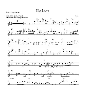 萨克斯谱 | Hot Sauce 次中音萨克斯
