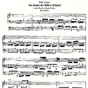 18首赞美诗前奏曲之十 钢琴谱 约翰 塞巴斯提安 巴赫