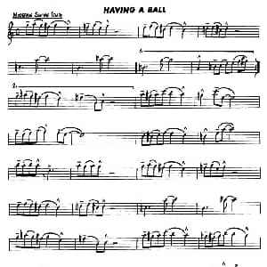 萨克斯谱 | Basic Jazz Conception for saxophone HAVING A BALL Lennie Niehaus