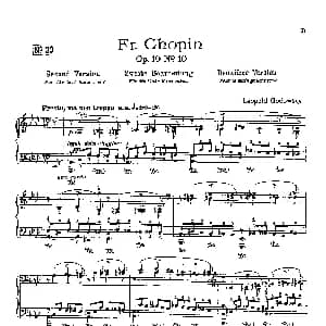 53首以肖邦练习曲为素材而作的练习曲 钢琴谱 里奥鲍尔德 戈多夫斯基