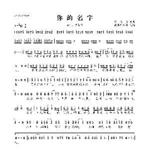 你的名字_歌曲简谱_词曲:蒙面哥 蒙面哥