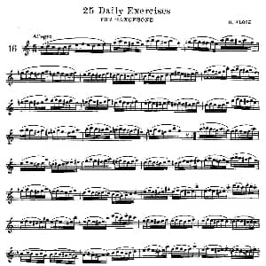 萨克斯谱 | 25 Daily Exercises 之16 H klose