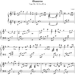 Chaconne 钢琴谱 Yiruma