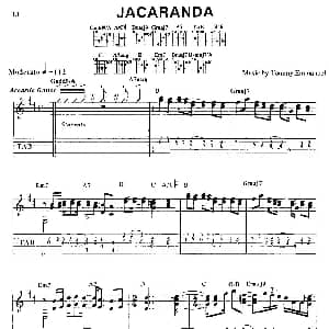 tommy emmanuel JACARANDA 吉他谱 tommy emmanuel