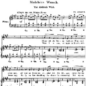 Chopin 17 Polish Songs Op.74,No.1_外国歌谱_词曲: 弗雷德里克 弗朗索瓦 肖邦