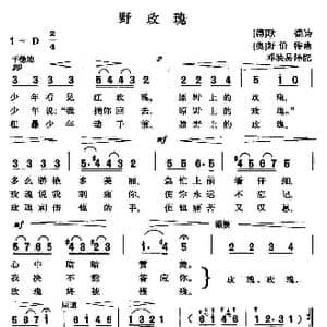 德 奥 野玫瑰_歌谱投稿