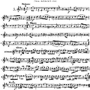 长笛曲谱 | 德维埃纳六个长笛二重奏小段Op.82 Flute 2 NO.3 Devienne 德维埃纳