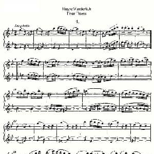 长笛曲谱 | Hugot/Wunderlich Four Duets 四首二重奏 Hugot Wunderlich