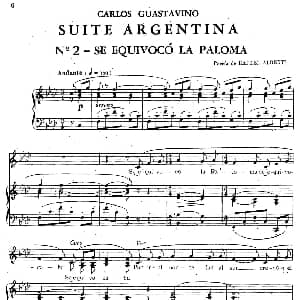 Suite Argentina 钢琴谱 卡洛斯 瓜斯塔维诺