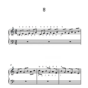 非连音练习 8 钢琴谱