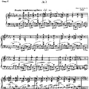 斯克里亚宾12首钢琴练习曲 Op8 钢琴谱 斯克里亚宾