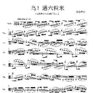鸟！遇六粒米_歌曲简谱_词曲: 杨会林作曲
