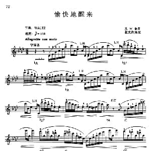 电子琴谱 | 愉快地醒来 孔空奈曲 张美燕