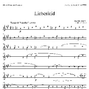萨克斯谱 | Liebesleid 四重奏 中音萨克斯分谱