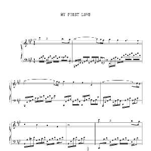 My First Love 钢琴谱 Ernesto Cortazar
