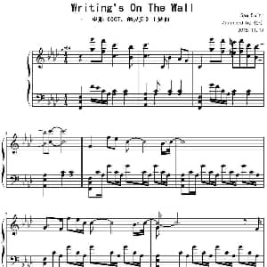 Writing's On The Wall 钢琴谱 伦子