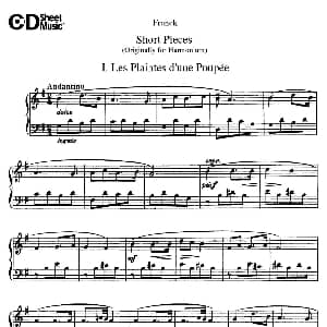 18 Short Pieces 钢琴谱 赛扎尔 弗兰克