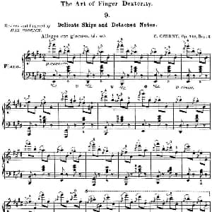 50首车尔尼Op.740钢琴手指灵巧技术练习曲 钢琴谱 车尔尼