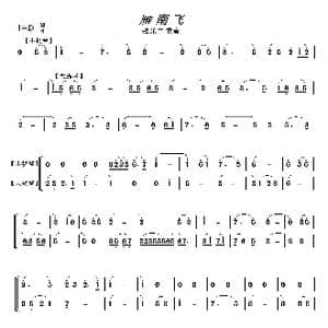 雁南飞_歌曲简谱