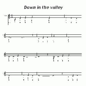 口琴谱 | Down in the valley 布鲁斯
