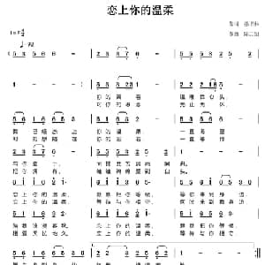 恋上你的温柔_通俗唱法乐谱_词曲:孙书林 陈元绍