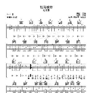 牧马城市 吉他谱 毛不易 沈亮 制谱