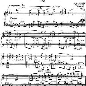 斯克里亚宾 钢琴练习曲 Op.65 No.2 钢琴谱 斯克里亚宾