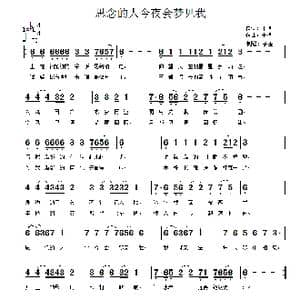 思念的人今夜会梦见我_歌曲简谱_词曲:于洪 于洪