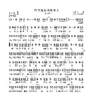 可可托海的牧羊人_歌曲简谱_词曲:王琪 王琪