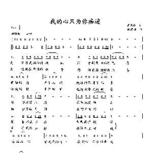 我的心只为你痴迷_歌曲简谱_词曲:萧思林 向邦瑜