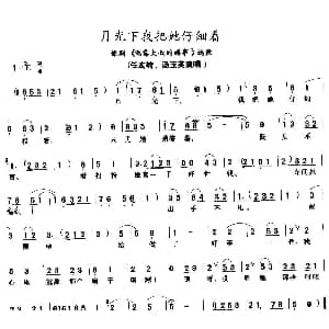 豫剧谱 | 月光下我把她仔细看 倒霉大叔的婚事 选段