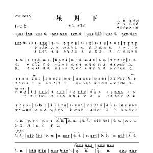 星月下_歌曲简谱_词曲:陈信延 ​黄雅莉