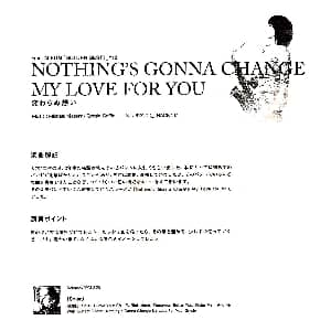 萨克斯谱 | 小林香织 Goledn Best 曲谱全集 NOTHING'S GONNA CHANCE MY LOVE FOR YOU