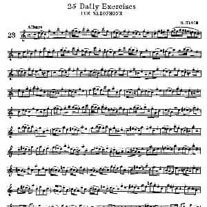 萨克斯谱 | klose 25首萨克斯练习曲 23