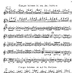 小提琴谱 | The YOST SYSTEM "Exercises for Change of Position" 换把练习曲 1 盖洛德 尤斯特